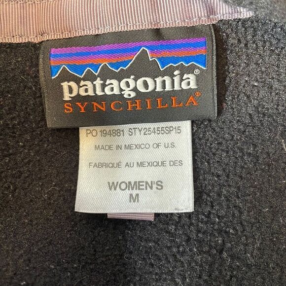 Patagonia Synchilla Snap-T Pullover Sweater Black M - Picture 7 of 11